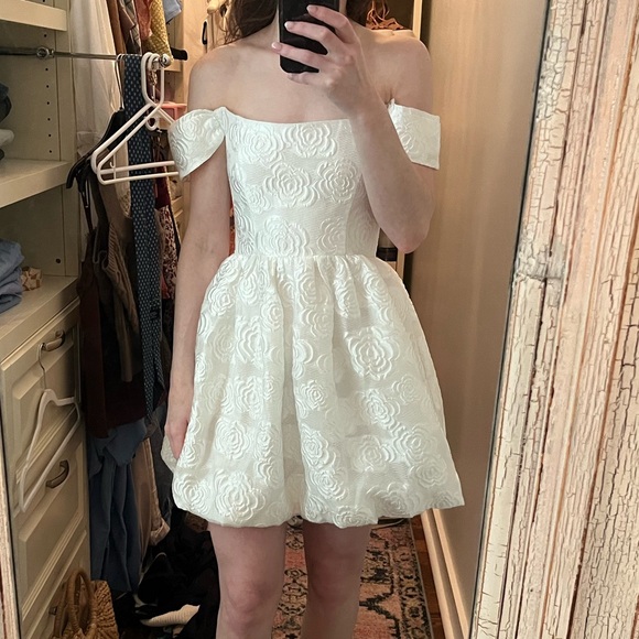 Valentina Dress in White by Amanda Uprichard - Picture 10 of 15